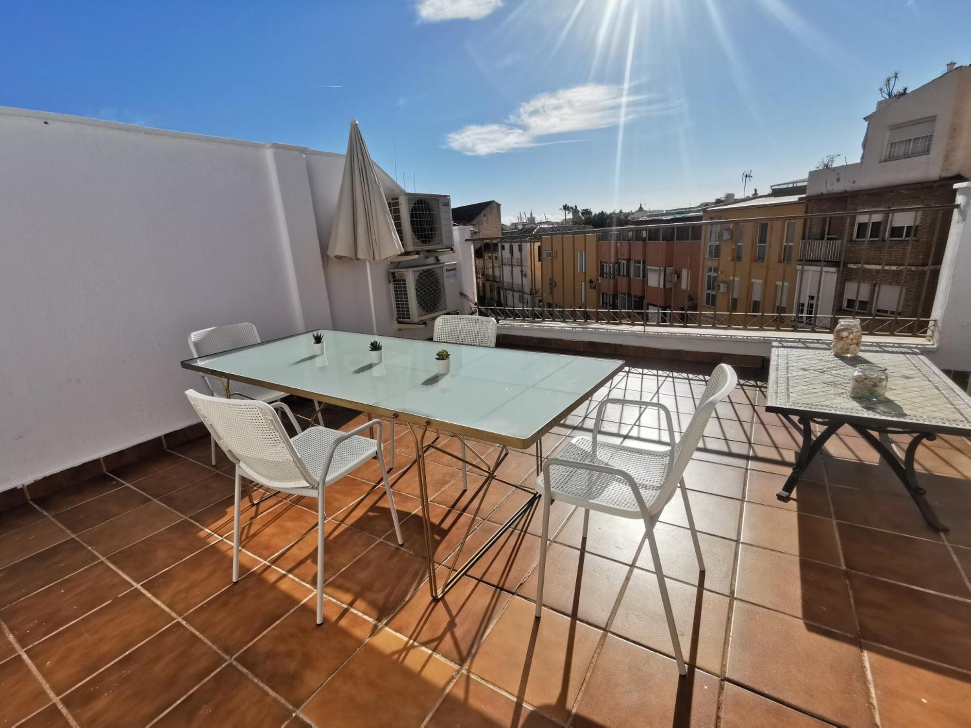 Atico Con Vistas Centro Historico / Terraza 40 M Apartment Malaga Bagian luar foto