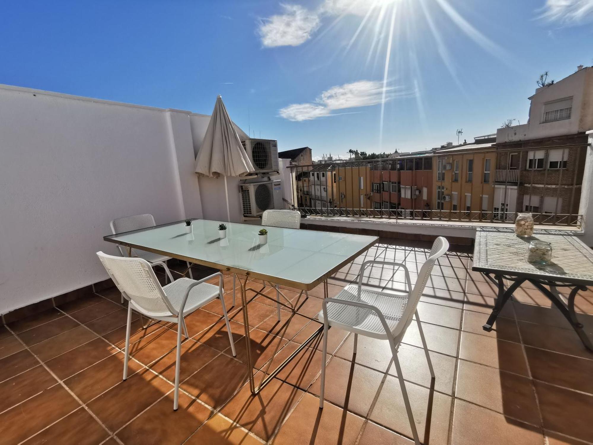 Atico Con Vistas Centro Historico / Terraza 40 M Apartment Malaga Bagian luar foto